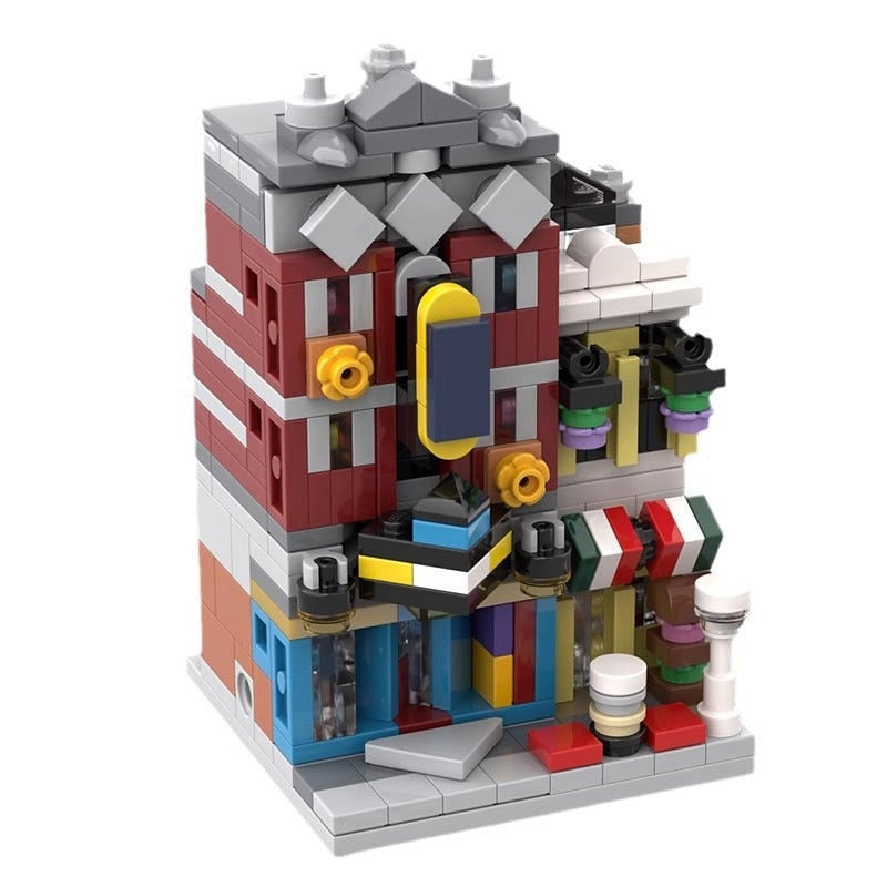 Mini Jazz Club MOC Modular Building Kit | Music Venue Architecture Model - 1