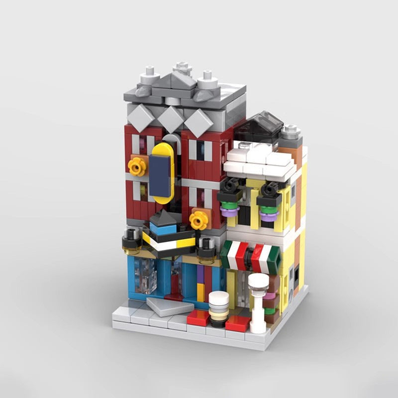 Mini Jazz Club MOC Modular Building Kit | Music Venue Architecture Model - 4