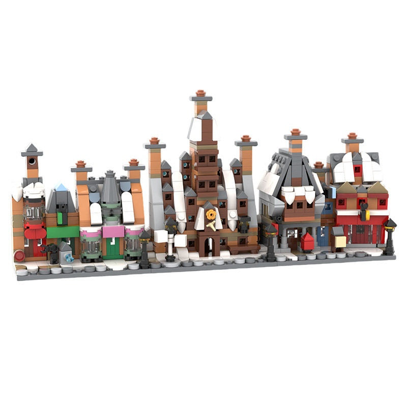 Mini Magical Wizarding Village Building Kit | LEGO-Compatible MOC - 1