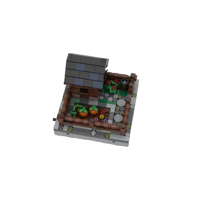 Mini Medieval Garden MOC Building Kit | Fantasy Village Architecture - 3