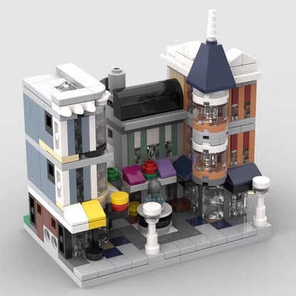 Mini Modular Assembly Square MOC Building Kit | City Architecture Model - 6