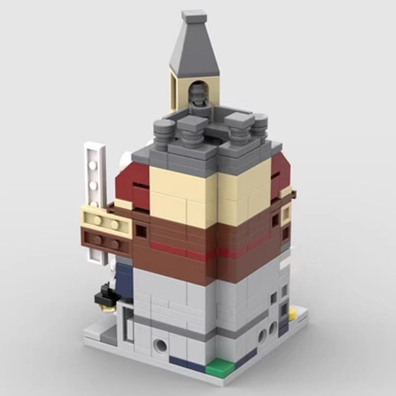 Mini Modular Cafe Corner MOC Building Kit | City Architecture Model - 5