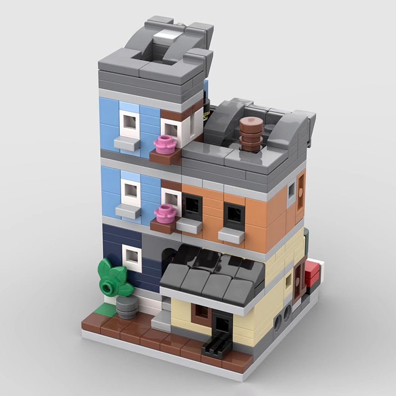 Mini Modular Detective Office MOC Building Kit | Mystery City Architecture - 4