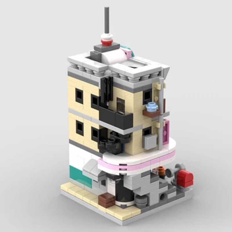Mini Modular Downtown Diner MOC Building Kit - 3