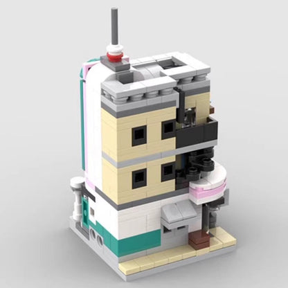 Mini Modular Downtown Diner MOC Building Kit - 4