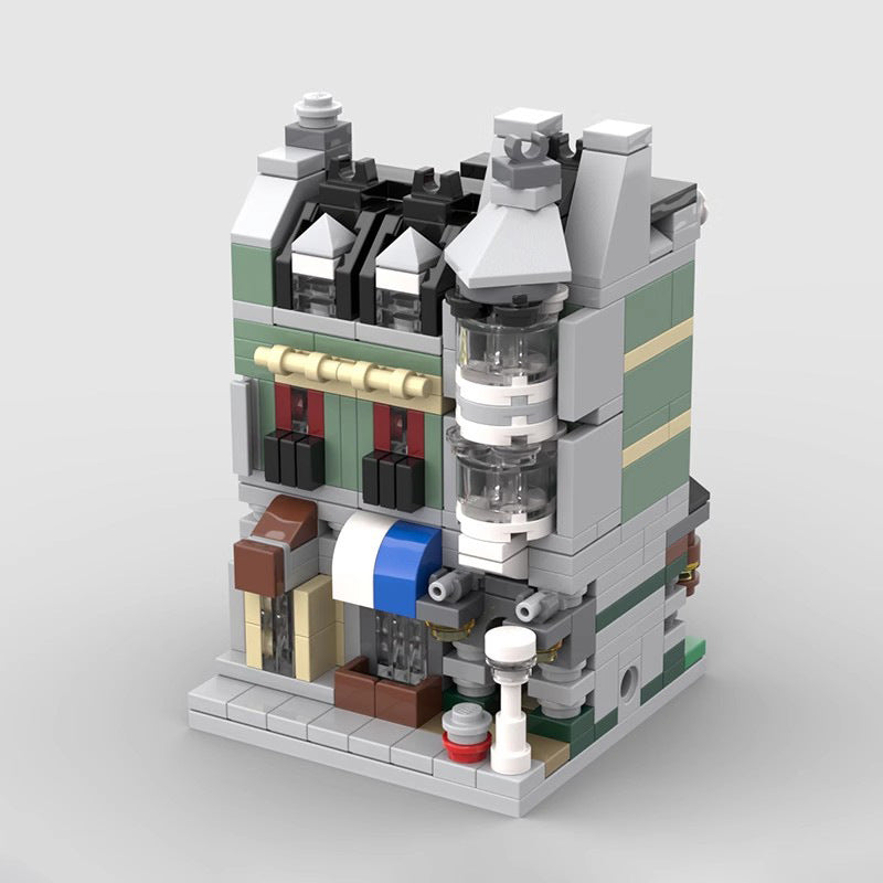 Mini Modular Green Grocer Building Kit | LEGO-Compatible MOC - 6