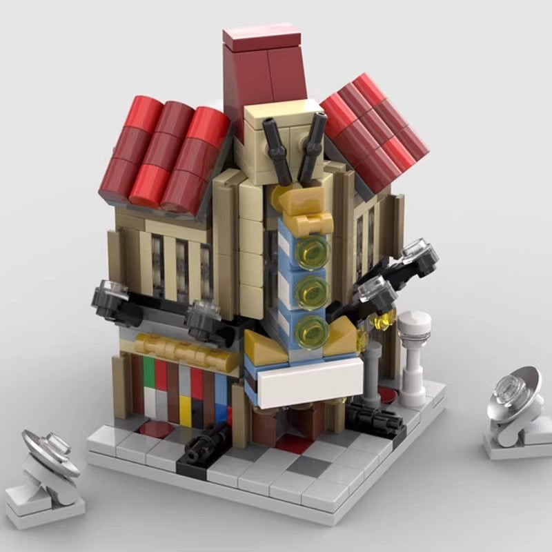 Mini Modular Palace Cinema MOC Building Kit | Classic Theater Model - 4