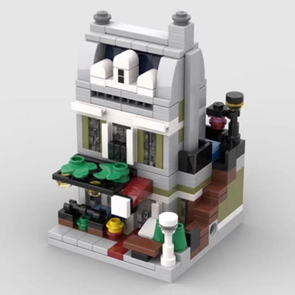 Mini Modular Parisian Restaurant Building Kit | Compatible MOC - 4