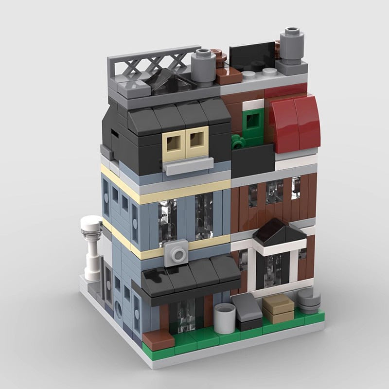 Mini Modular Pet Shop MOC Building Kit | City Storefront Architecture - 4