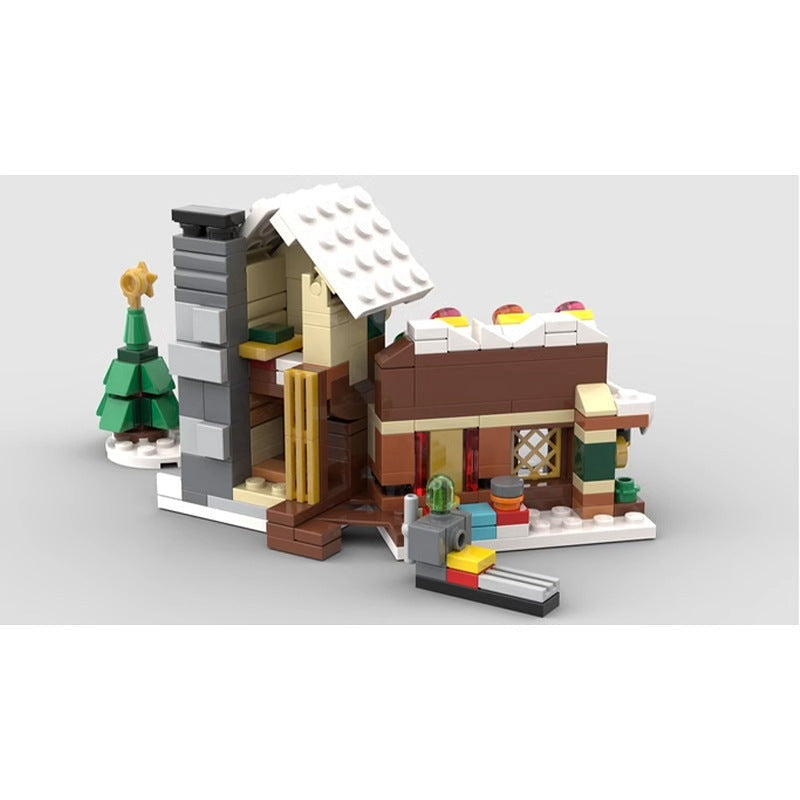 Mini Santa Workshop MOC Building Kit | Christmas Winter Architecture - 3