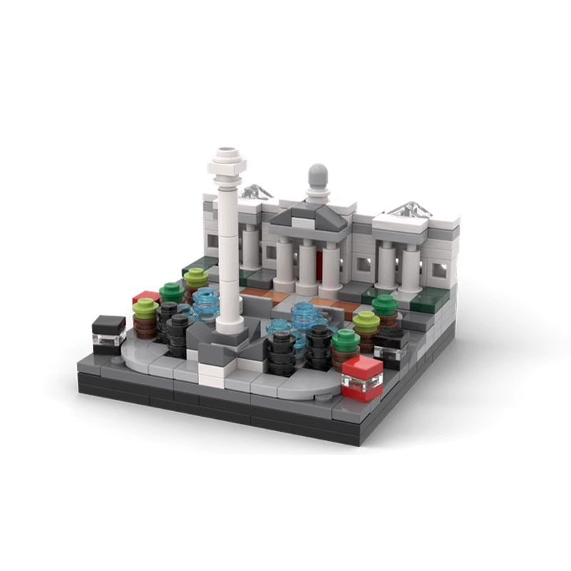 Mini Trafalgar Square Building Kit | LEGO-Compatible MOC - 1