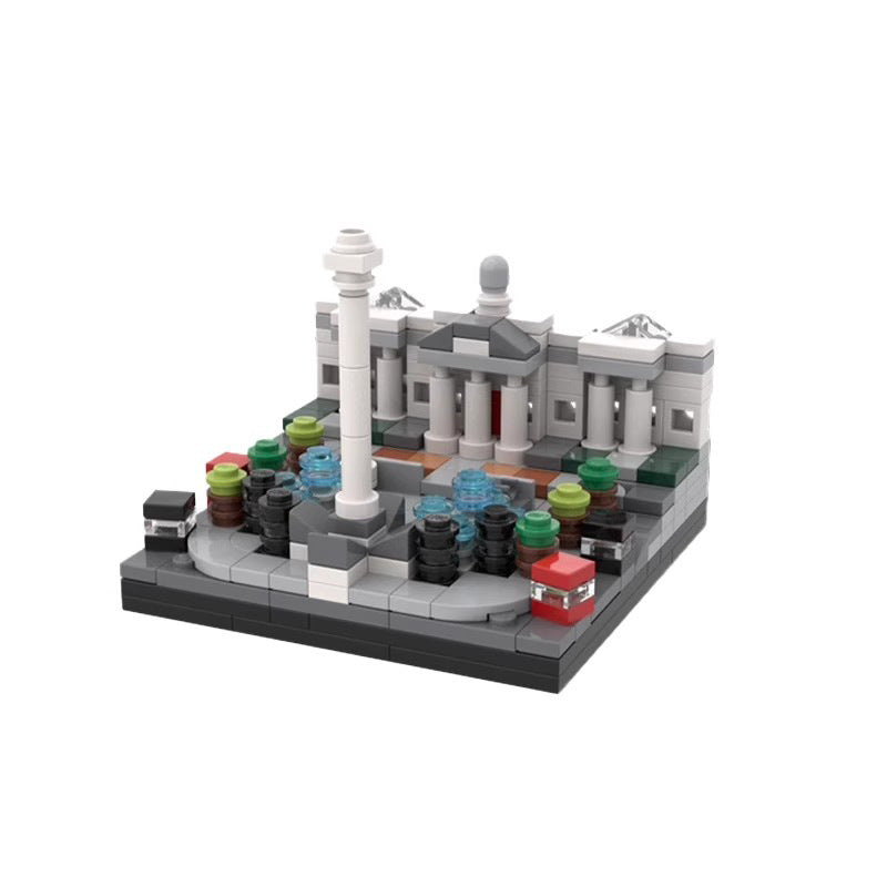 Mini Trafalgar Square Building Kit | LEGO-Compatible MOC - 2