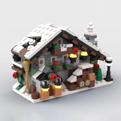 Mini Winter Chalet Building Kit | Compatible MOC - 2