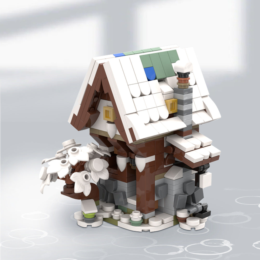 Mini Winter Medieval Blacksmith MOC Building Kit | LEGO-Compatible MOC - 2