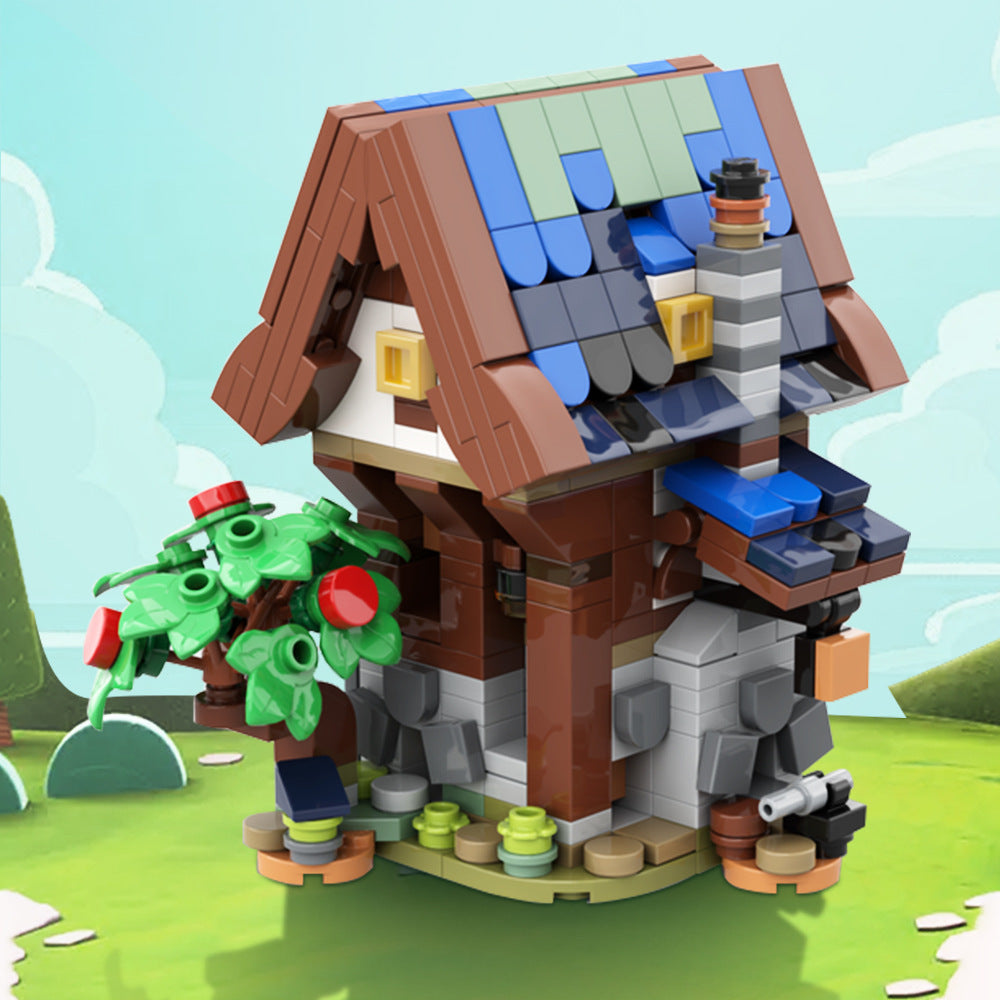 Mini Winter Medieval Blacksmith MOC Building Kit | LEGO-Compatible MOC - 4
