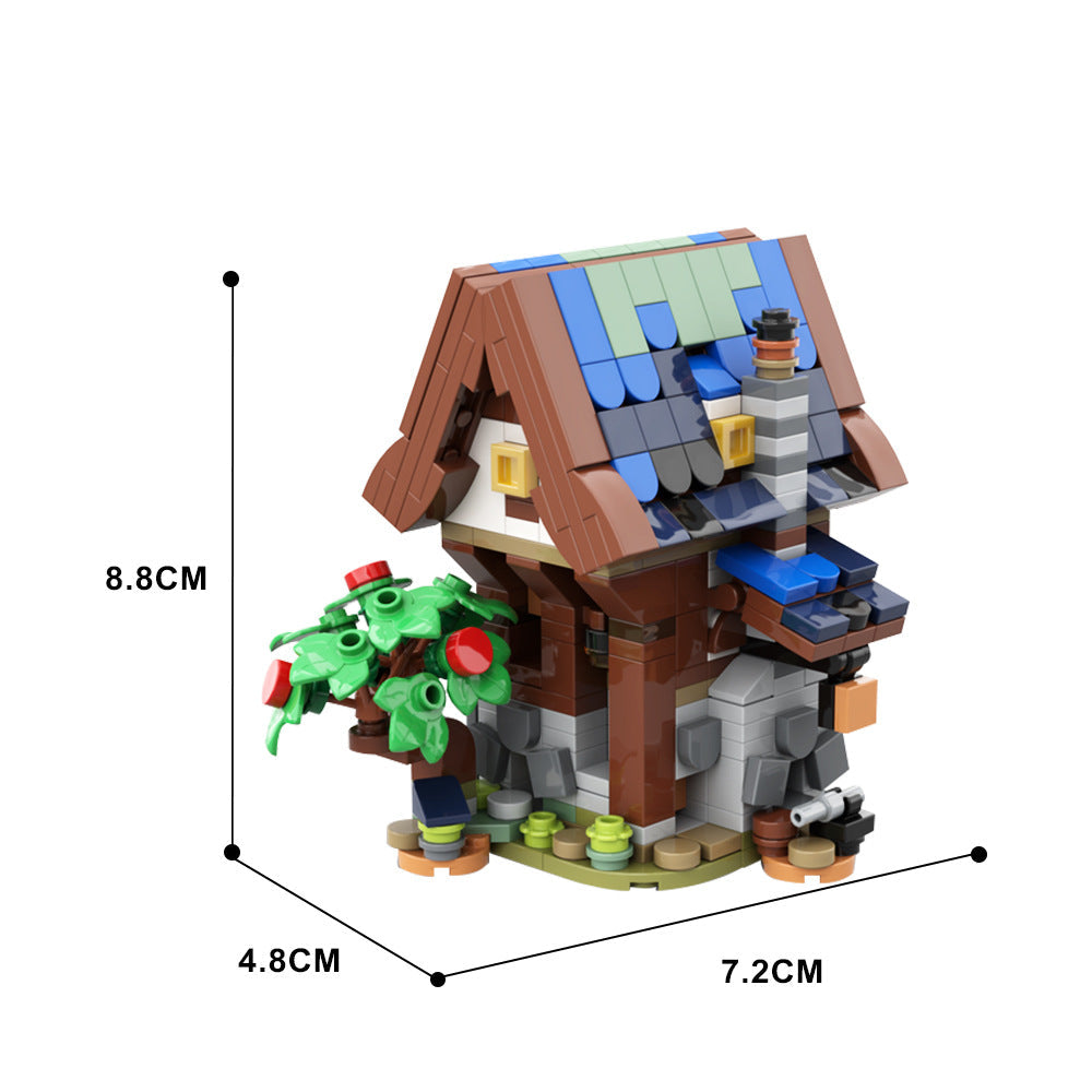 Mini Winter Medieval Blacksmith MOC Building Kit | LEGO-Compatible MOC - 7