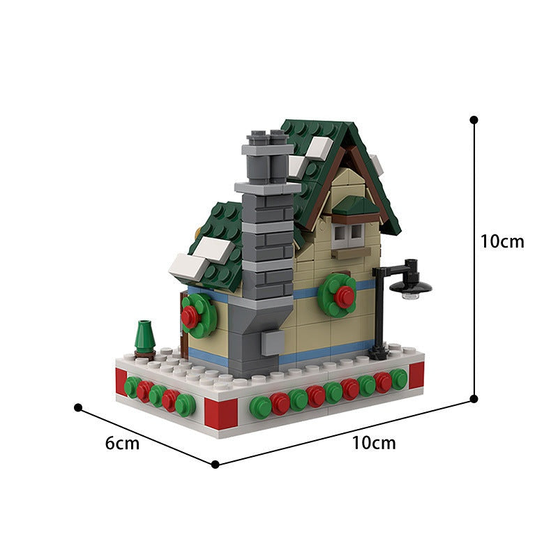 Mini Winter Post Office MOC Building Kit | Christmas Village Architecture - 2