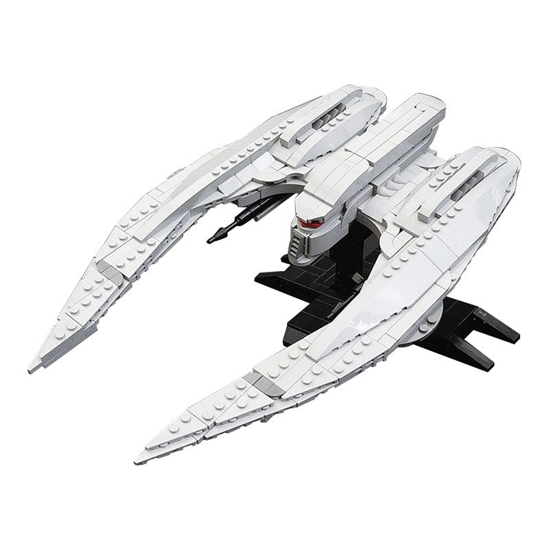 Minifig-Scale MK II Fictional Sci-Fi Starfighter Building Kit | LEGO-Compatible MOC - 2