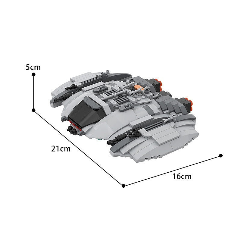 Miniscale Interstellar Raider MOC Starfighter Building Kit | Spacecraft - 4