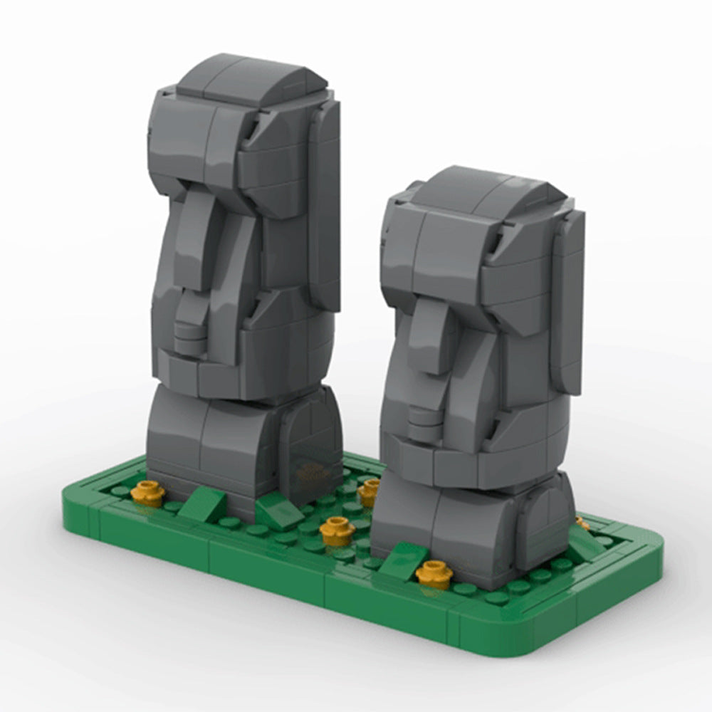 Moai Building Kit | Easter Island Statues | LEGO-Compatible MOC - 1