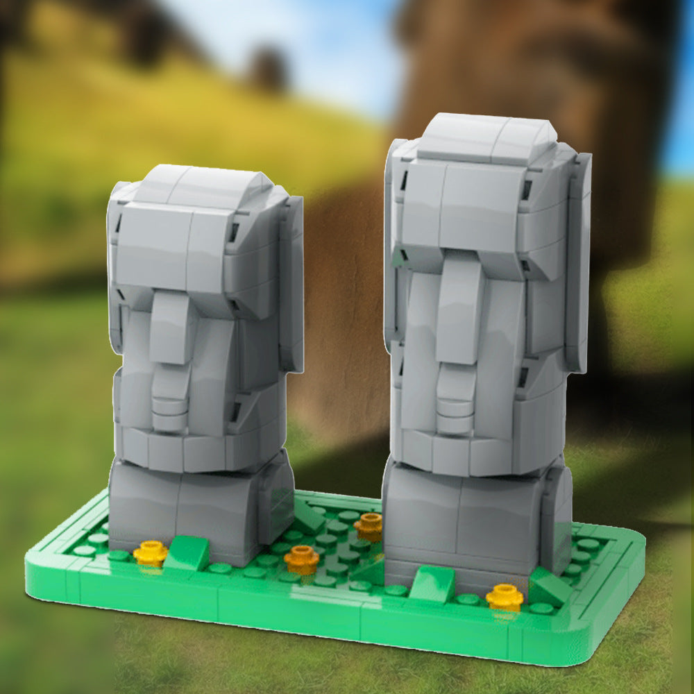 Moai Building Kit | Easter Island Statues | LEGO-Compatible MOC - 2