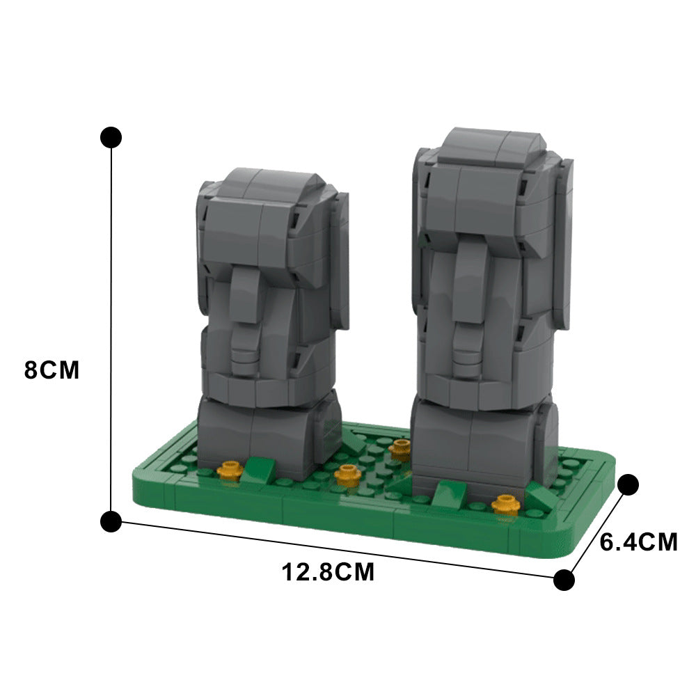 Moai Building Kit | Easter Island Statues | LEGO-Compatible MOC - 4