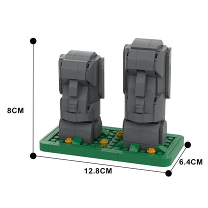 Moai Building Kit | Easter Island Statues | LEGO-Compatible MOC - 4