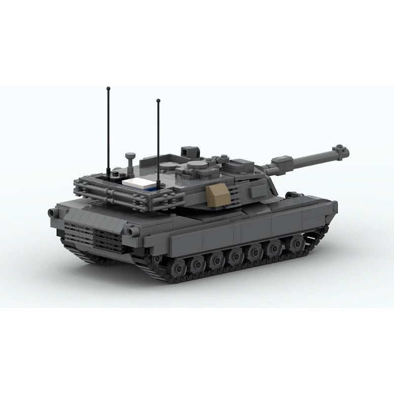 MOC M1A2 Main Battle Tank Building Kit – Modern Armored Vehicle Model - 3