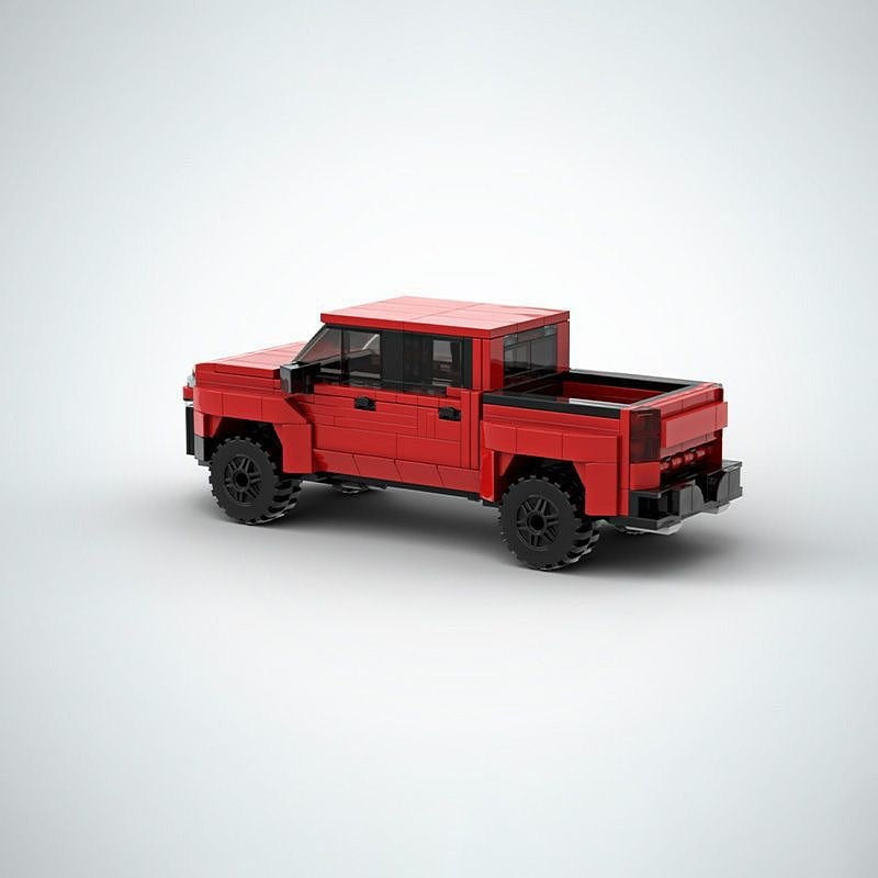 Modern 1500 4x4 Pickup Truck Building Kit | 7-Wide Off-Road Vehicle Model - 3