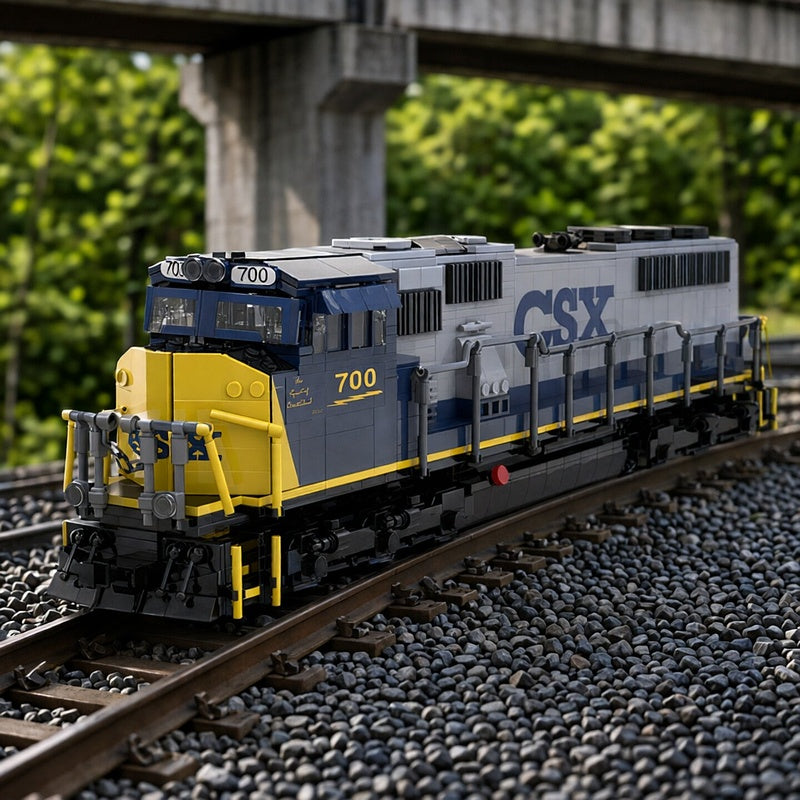 Modern AC Freight Diesel Locomotive MOC Building Kit - 4