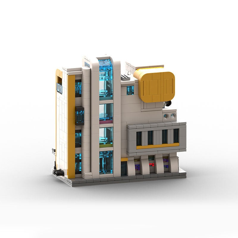 Modern Art Museum Modular Building Kit | Contemporary Gallery Display Model - 3
