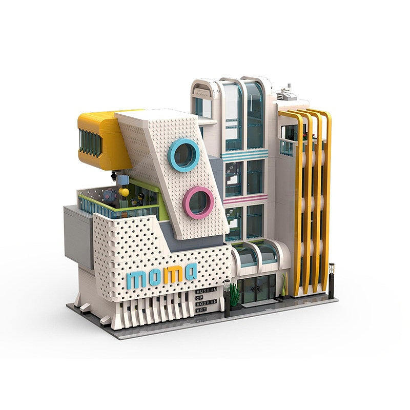 Modern Art Museum Modular Building Kit | Contemporary Gallery Display Model - 5