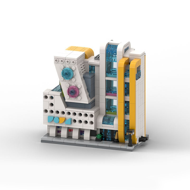 Modern Art Museum Modular Building Kit | Contemporary Gallery Display Model - 6