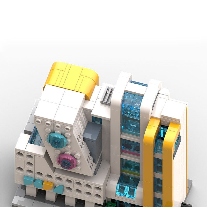 Modern Art Museum Modular Building Kit | Contemporary Gallery Display Model - 9