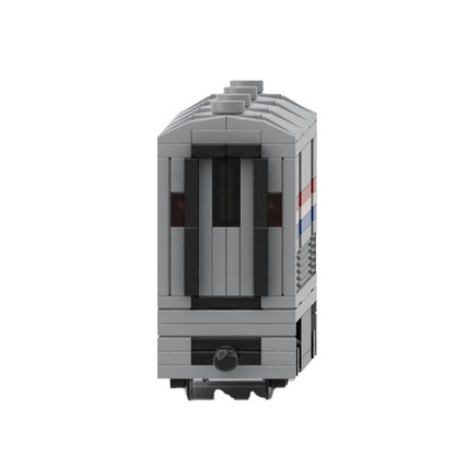 Modern Baggage Coach Train MOC Building Kit | Precision Railway Carriage Model - 3