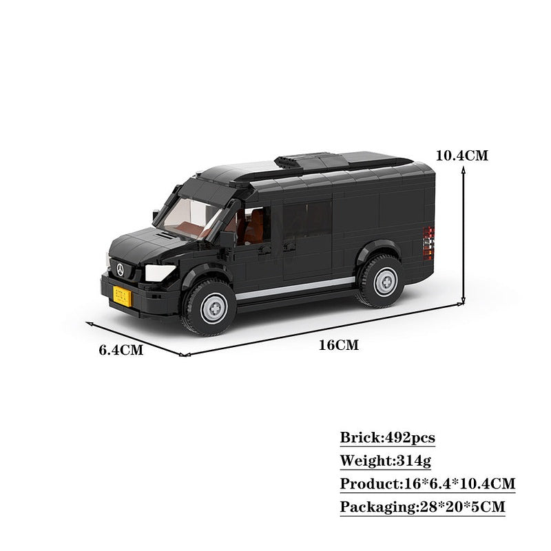 Modern Cargo Delivery Van MOC Building Kit | Commercial Vehicle Model - 3