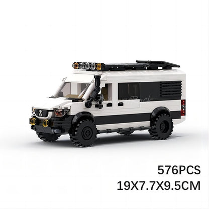 Modern Cargo Delivery Van MOC Building Kit | Commercial Vehicle Model - 6