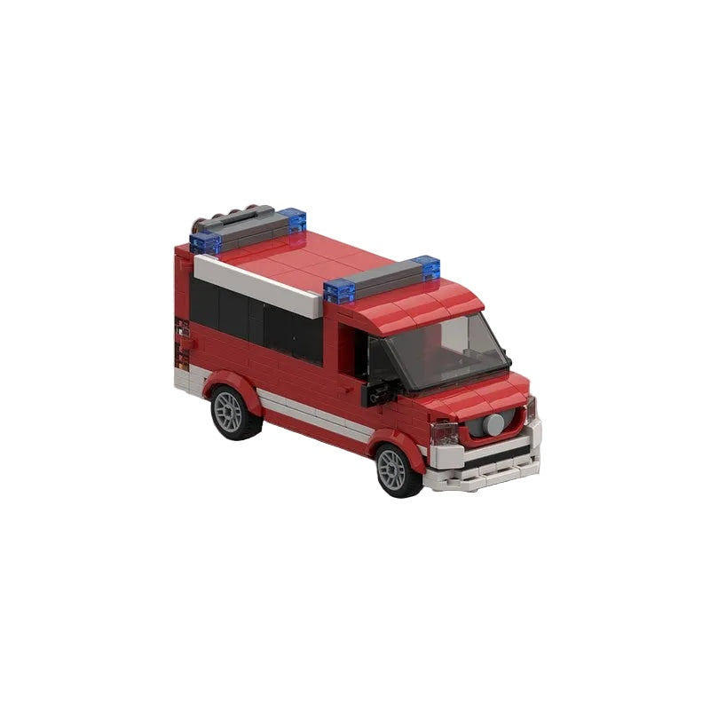 Modern Cargo Delivery Van MOC Building Kit | Commercial Vehicle Model - 7