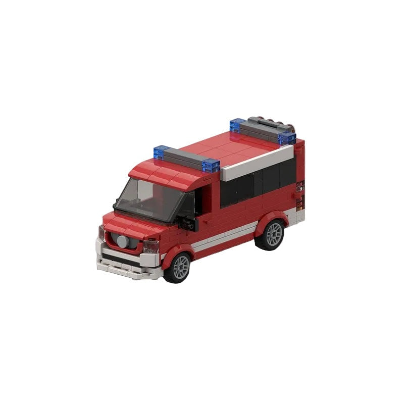 Modern Cargo Delivery Van MOC Building Kit | Commercial Vehicle Model - 8