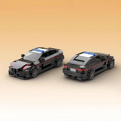 Modern European Patrol Car Building Kit | LEGO-Compatible MOC - 3