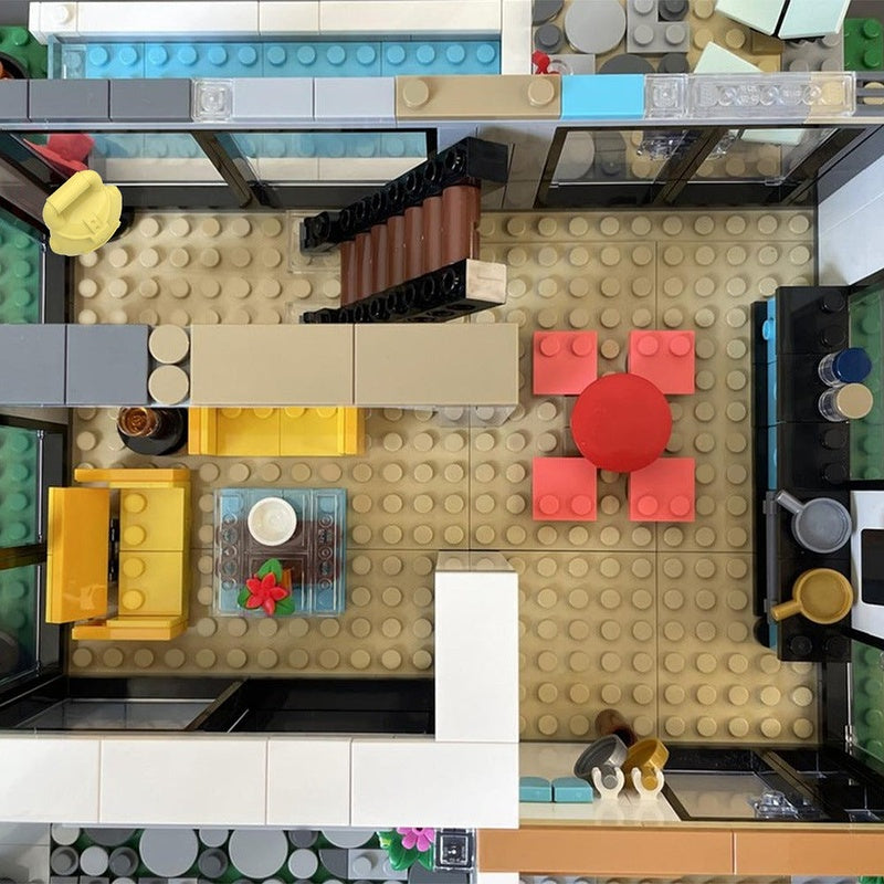 Modern House MOC Building Kit | Contemporary Architecture Model - 6