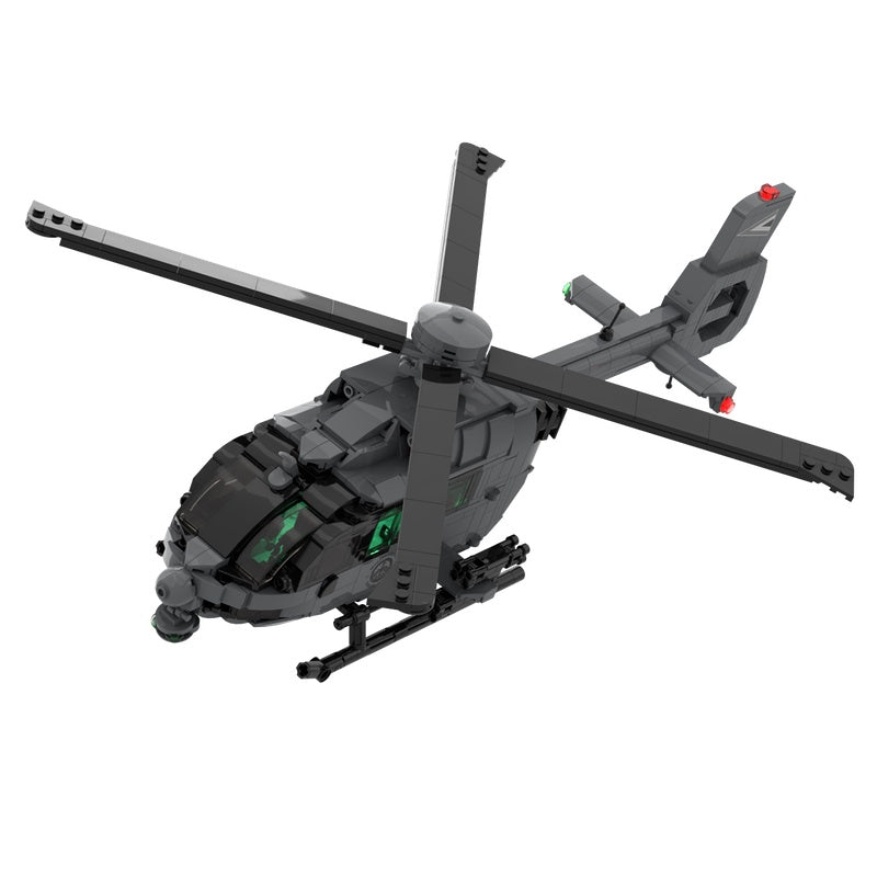 Modern Light Utility Military H145M Helicopter MOC Building Kit - 1
