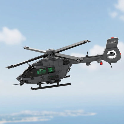 Modern Light Utility Military H145M Helicopter MOC Building Kit - 5