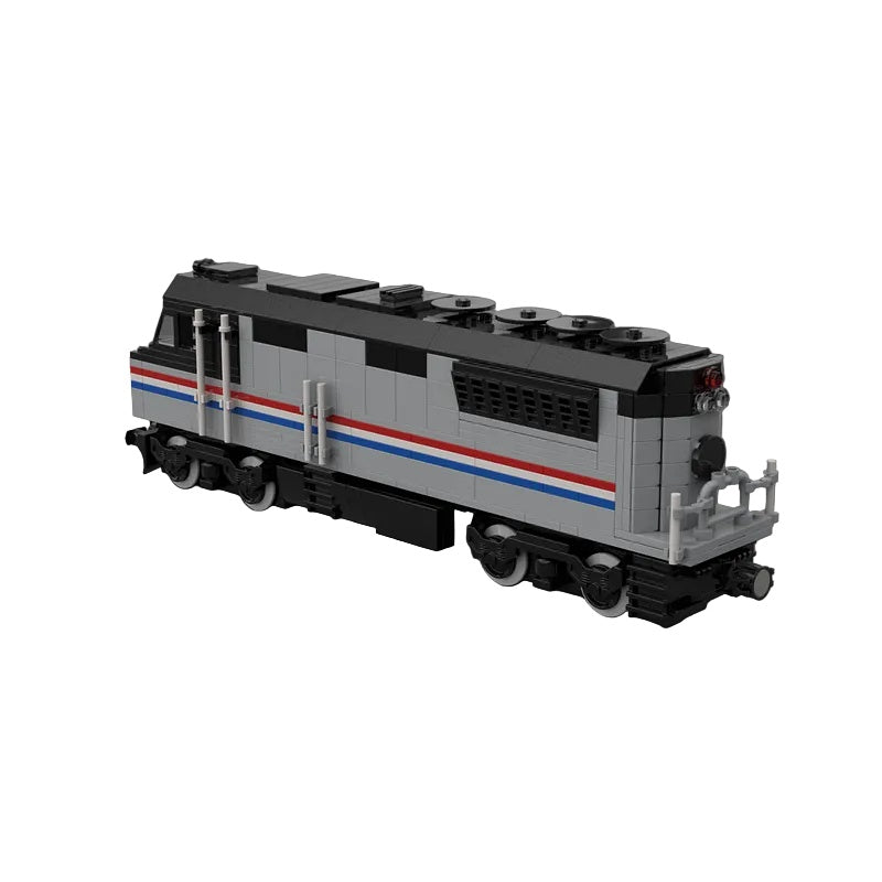 Modern Passenger Diesel Locomotive MOC Building Kit | Urban Train Model - 3