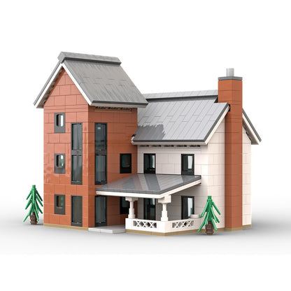 Modern Silo House MOC Architecture Building Kit - 1