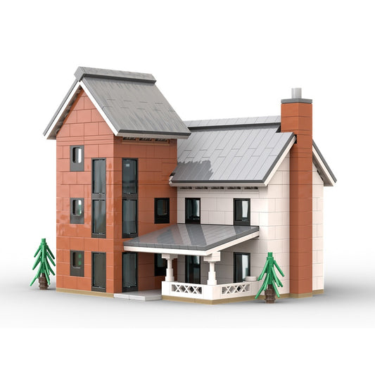 Modern Silo House MOC Architecture Building Kit - 1