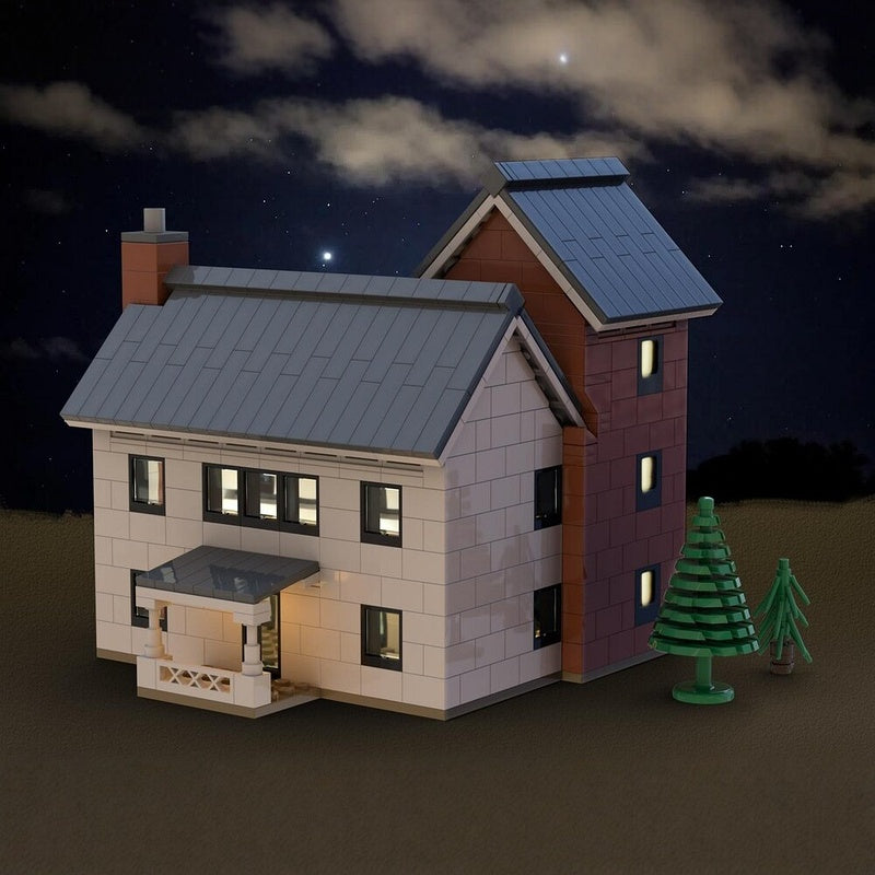 Modern Silo House MOC Architecture Building Kit - 5
