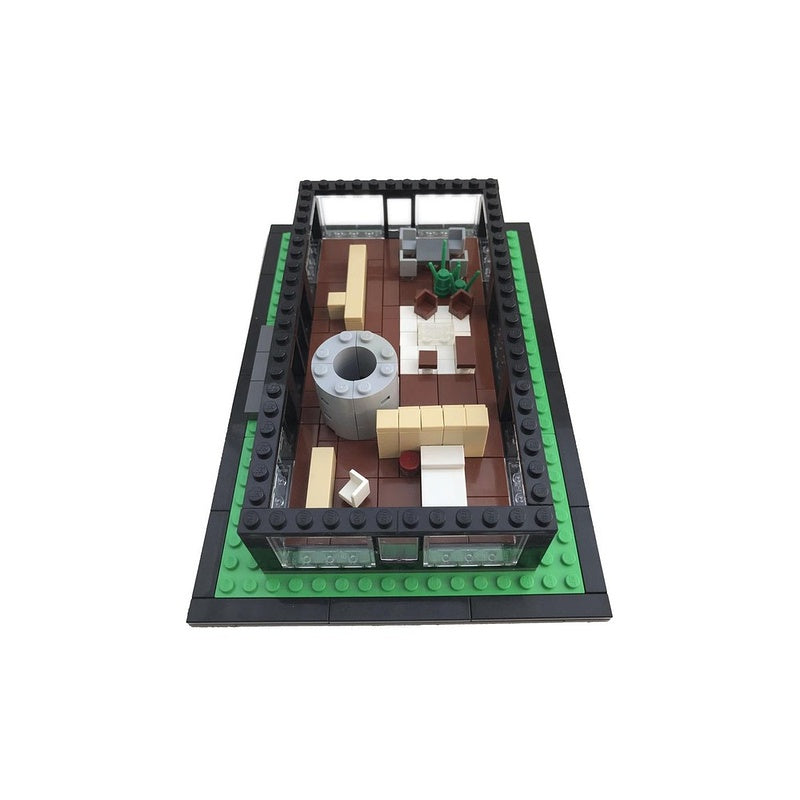 Modernist Glass House Residence MOC Building Kit - 4