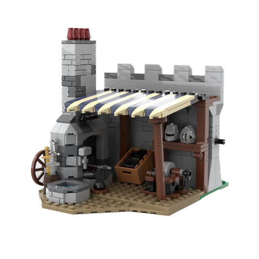 Modular Blacksmith Building Kit | LEGO-Compatible MOC - 1