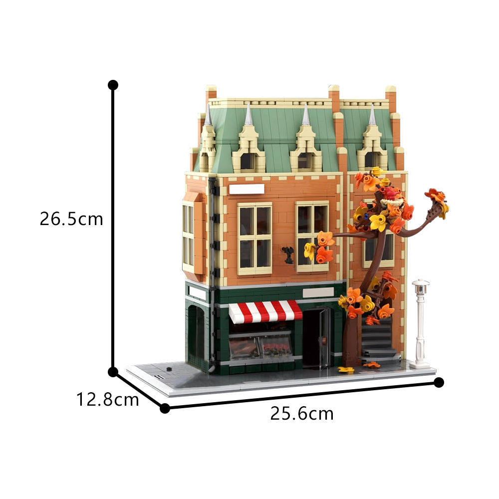 Modular Butcher Store Building Kit | Compatible MOC - 4